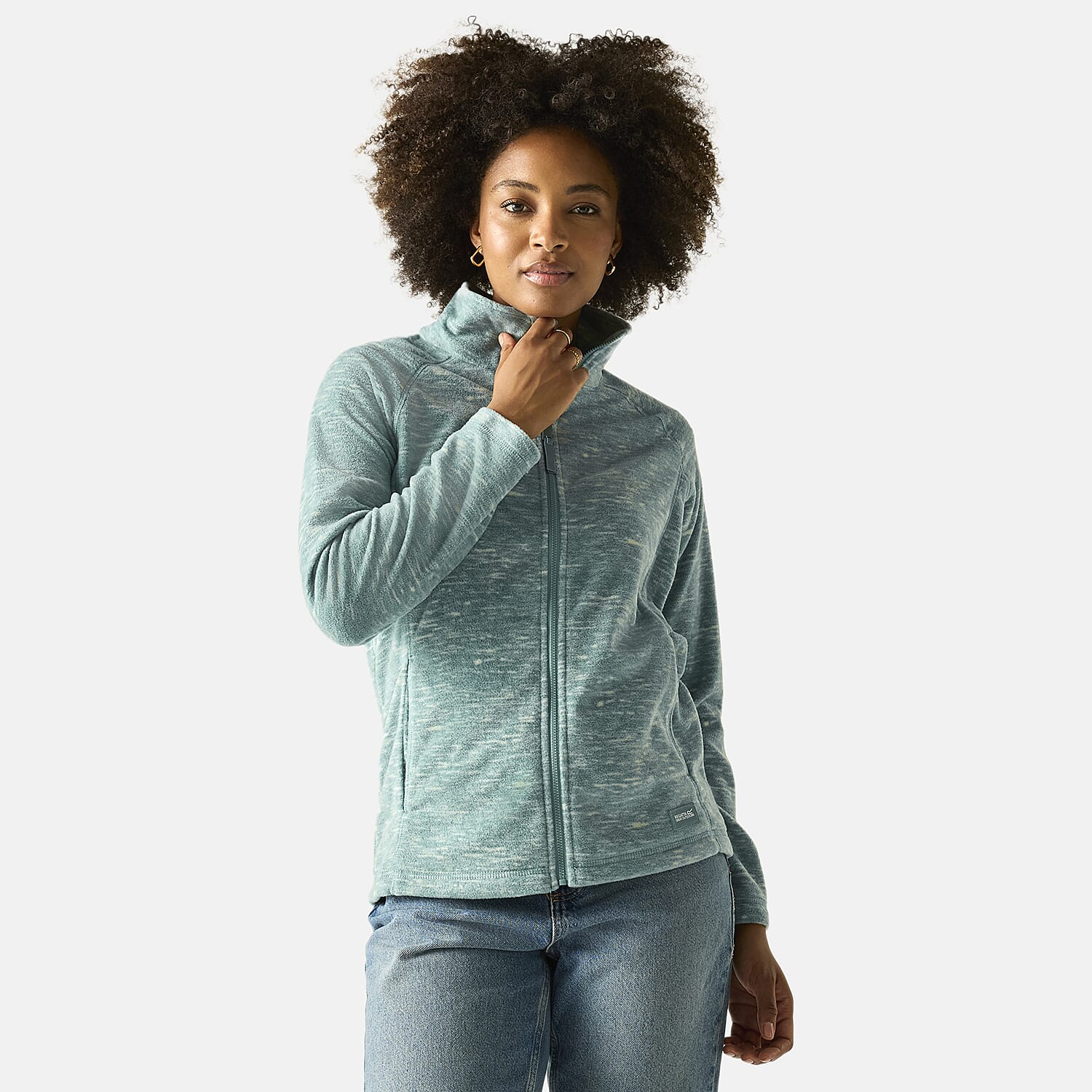 Regatta Womens Marl Knit Full-Zip Fleece