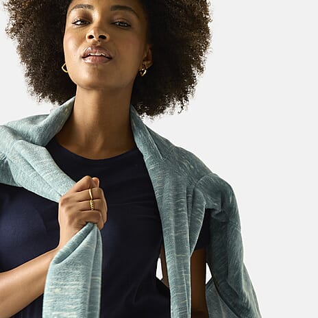 Regatta Womens Marl Knit Full-Zip Fleece (Size 16) - Moss Green