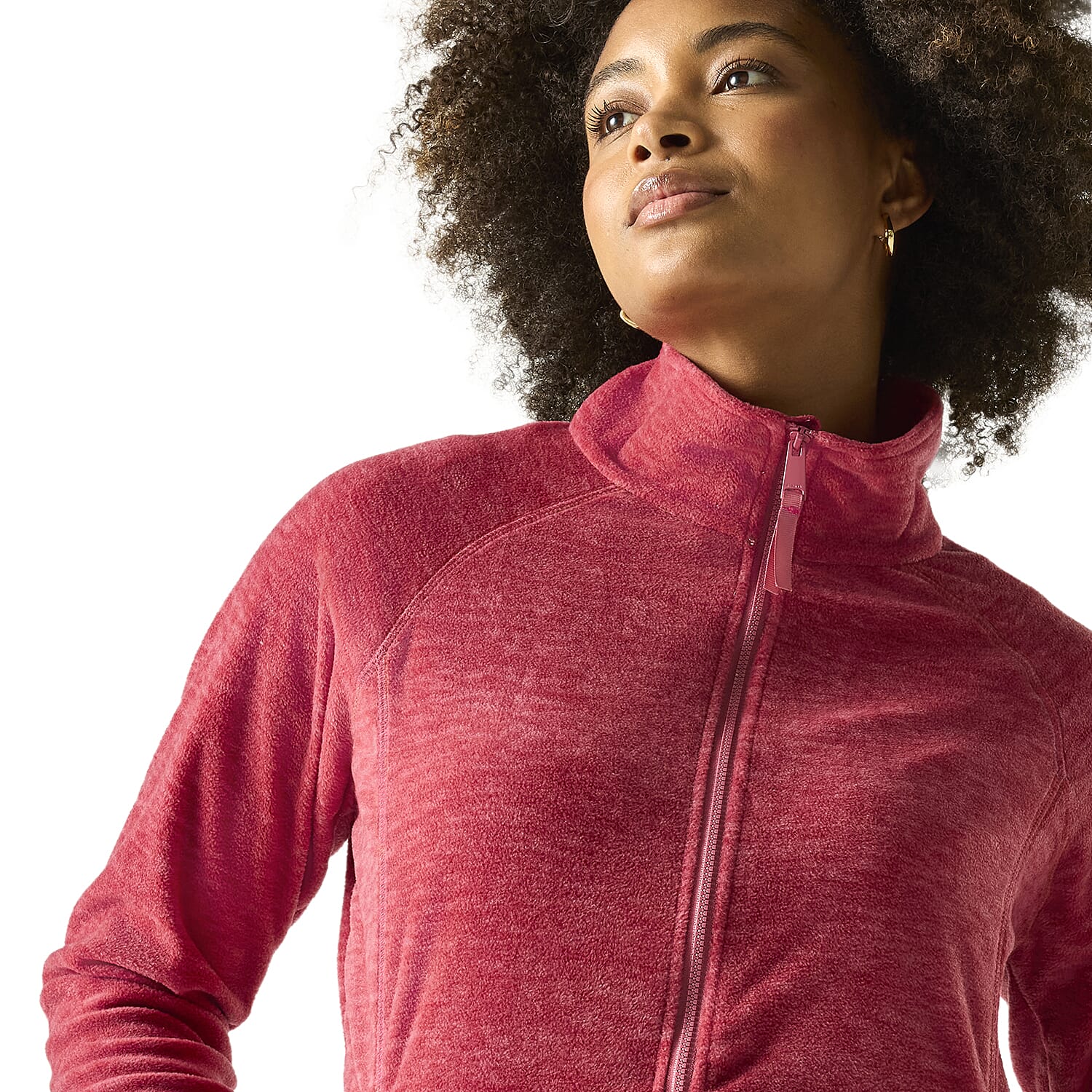 Regatta Womens Marl Knit Full-Zip Fleece