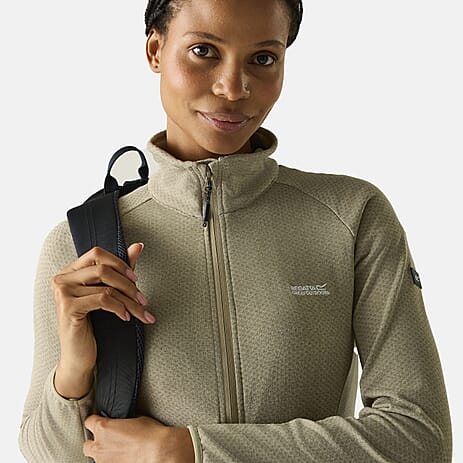 Regatta Womens Softshell Jacket with Zipped Lower Pockets (Size 14) - Brown