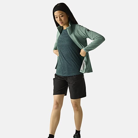 Regatta Womens Softshell Jacket with Zipped Lower Pockets (Size 12) - Moss Green