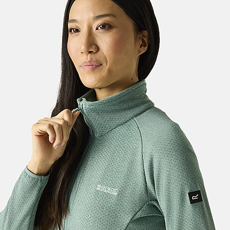 Regatta Womens Softshell Jacket with Zipped Lower Pockets (Size 14) - Moss Green