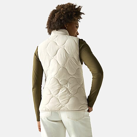 Regatta Womens Quilted Gilet with Water-Repellent Finish (Size 16) - Cream