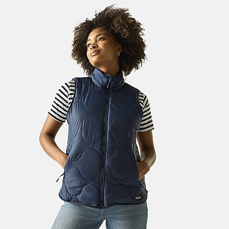 Regatta Womens Quilted Gilet with Water-Repellent Finish (Size 12) - Blue