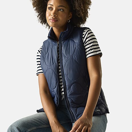 Regatta Womens Quilted Gilet with Water-Repellent Finish (Size 12) - Blue