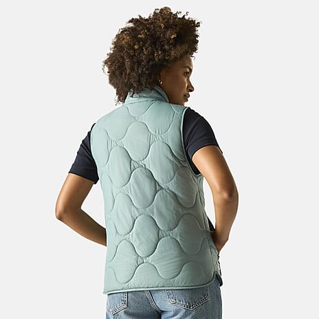 Regatta Womens Quilted Gilet with Water-Repellent Finish (Size 12) - Green