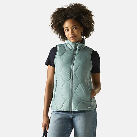 Regatta Womens Quilted Gilet with Water-Repellent Finish (Size 14) - Green