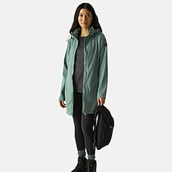 Regatta Womens Softshell Waterproof Longline Jacket with Detachable Hood