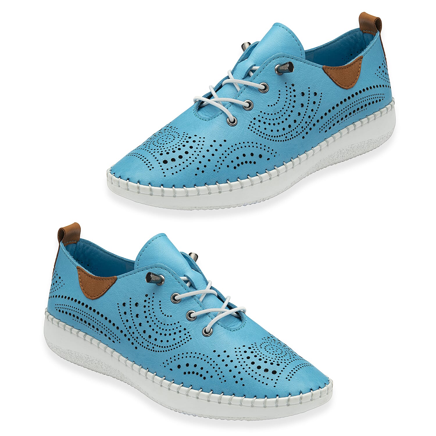 Lotus Womens Leather Tassia Lace-Up Shoes