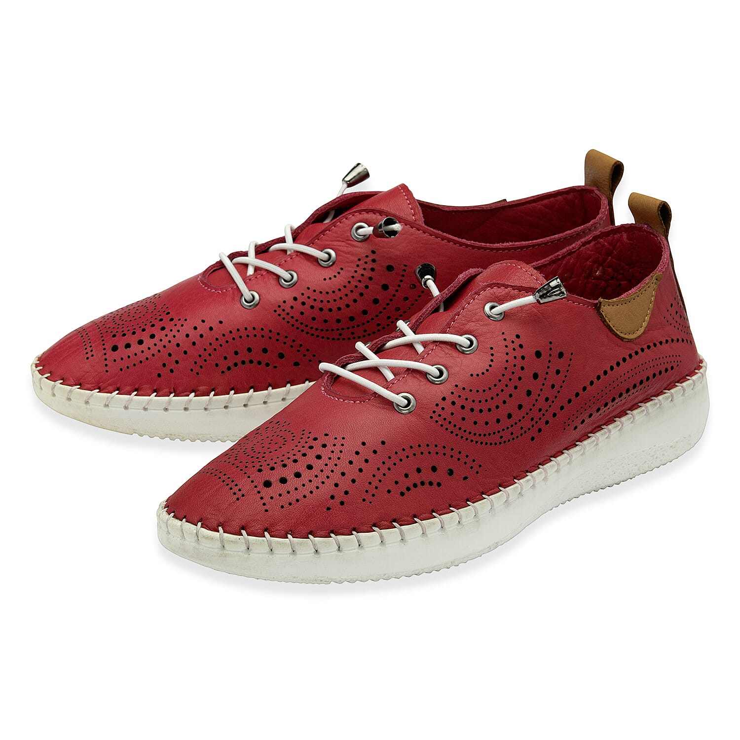 Lotus Womens Leather Tassia Lace-Up Shoes