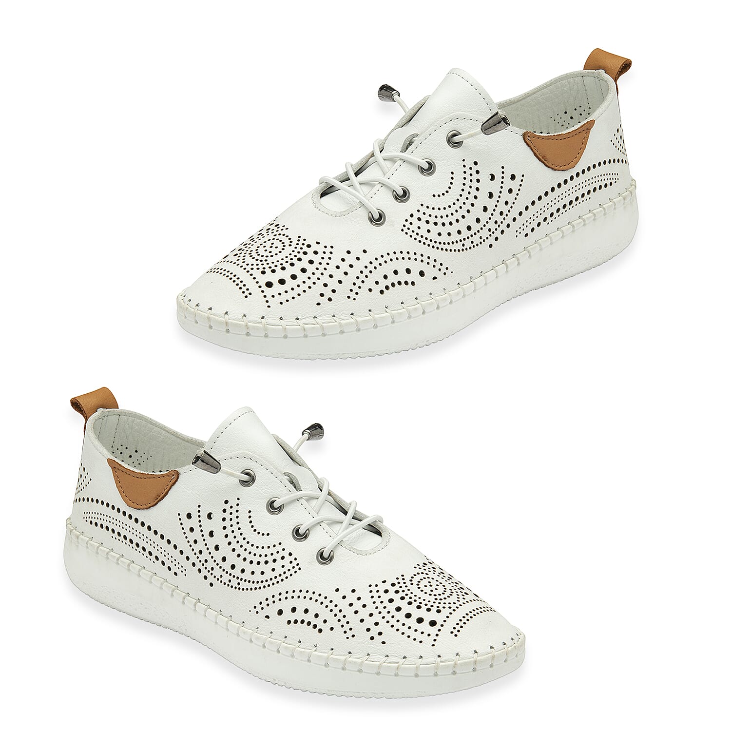 Lotus Womens Leather Tassia Lace-Up Shoes