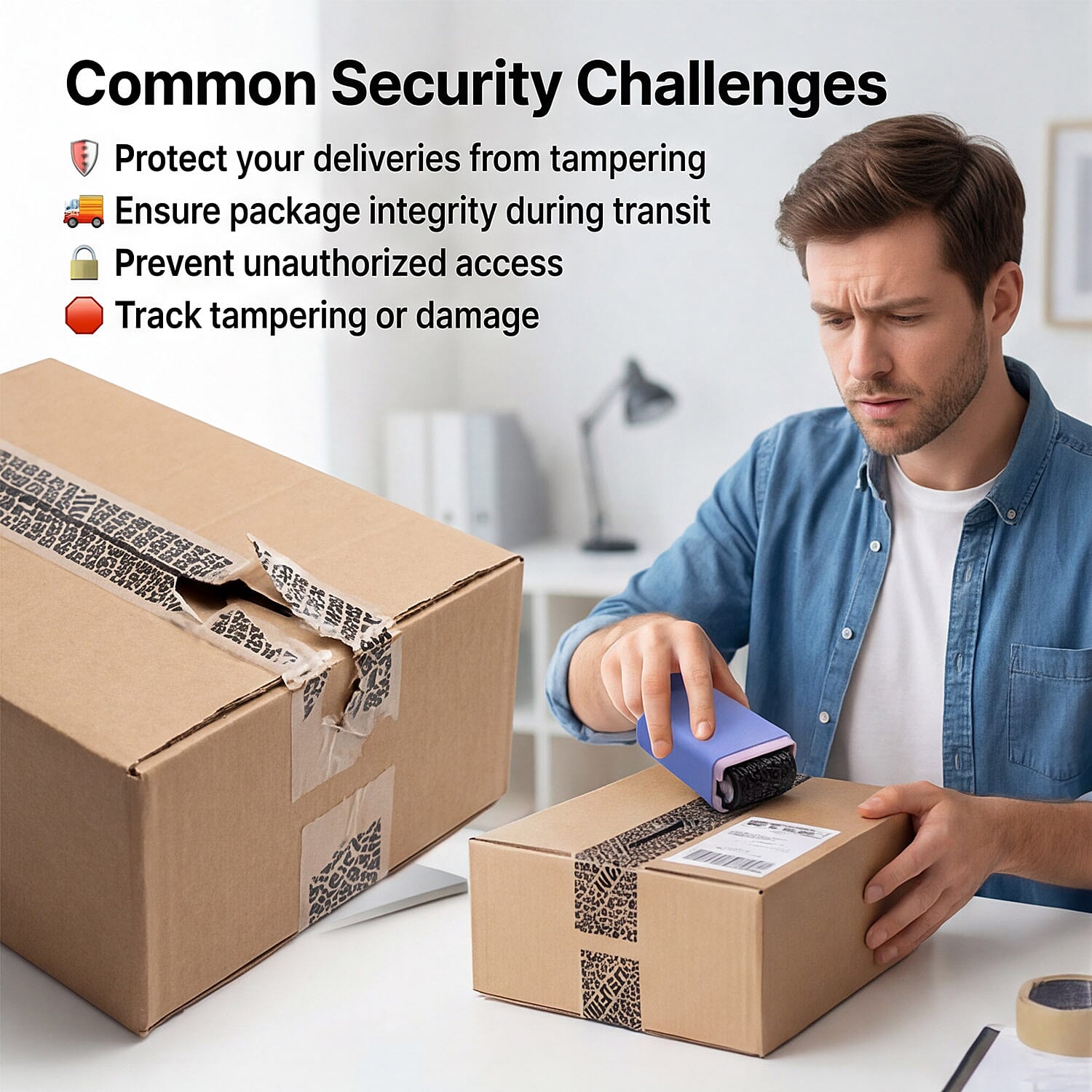Roller Security Seal - Blue