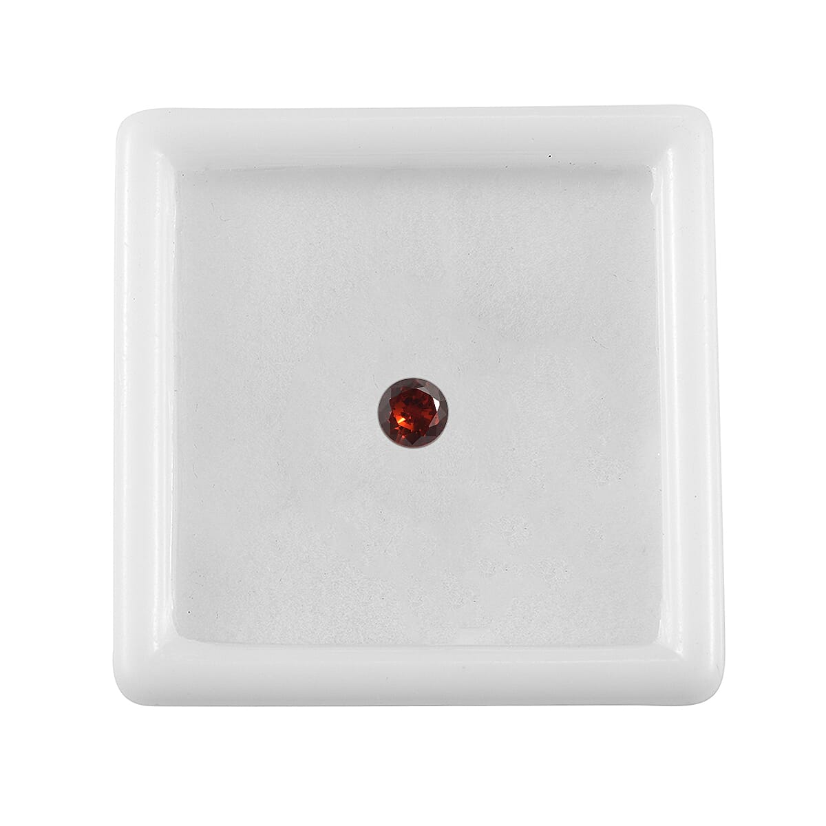 Set Of 3 Garnet Cubic Zirconia Round 4 mm Gemstone, 1.37 Ct