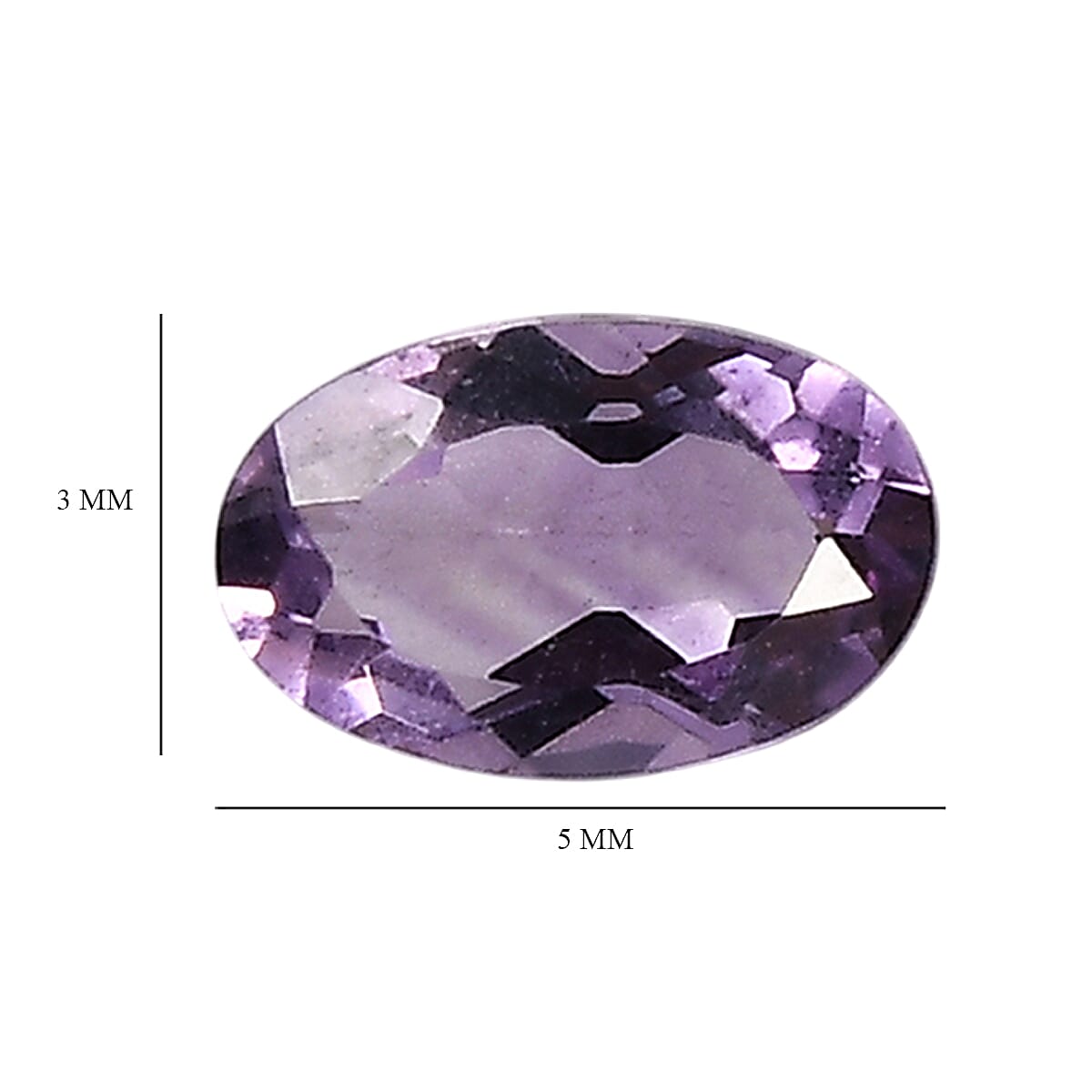 Set Of 6 Pink Amethyst Oval Cut Cut 5X3 mm Gemstone, 1.28 Ct
