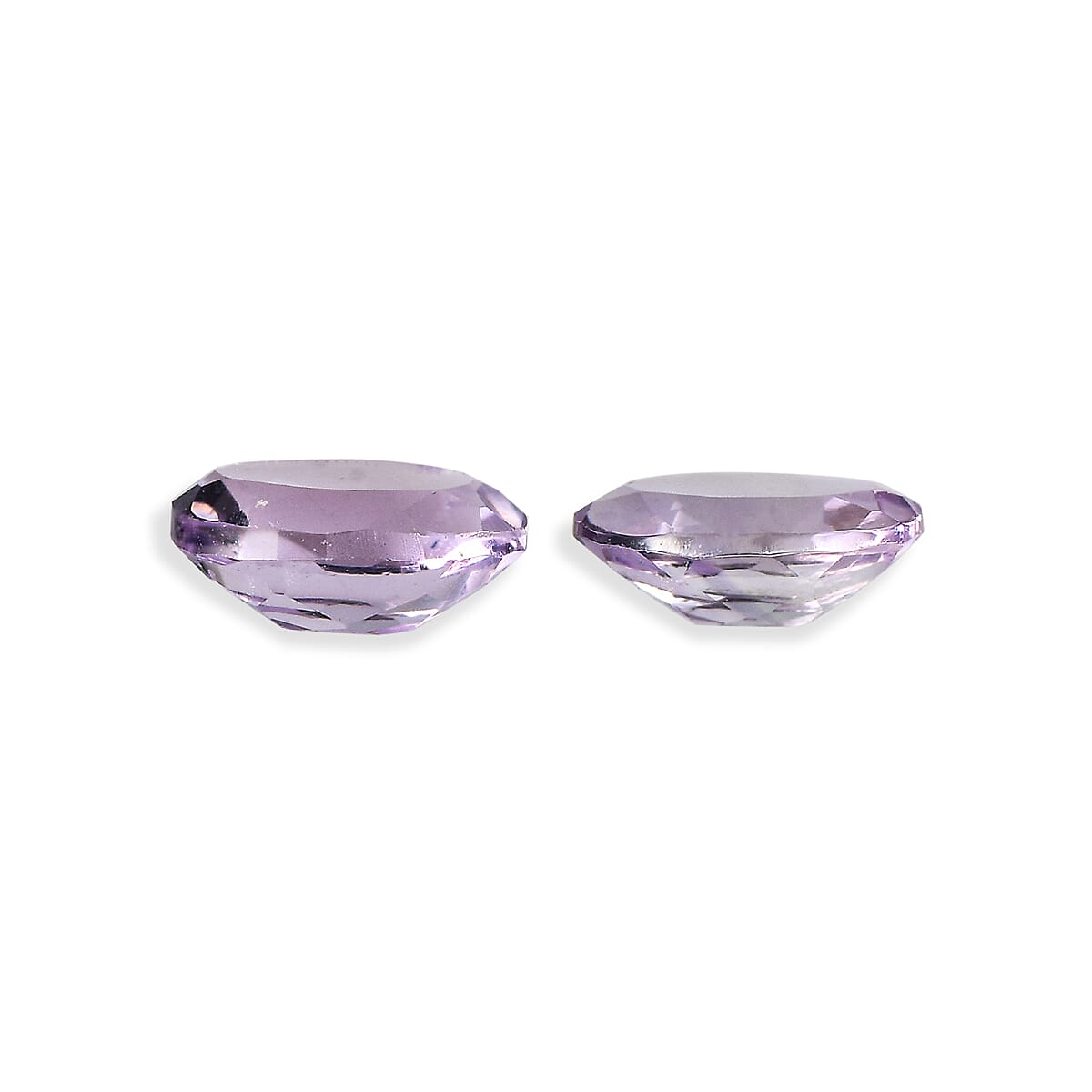 Set Of 2 Pink Amethyst Oval Cut Cut 6X4 mm Gemstone, 0.85 Ct