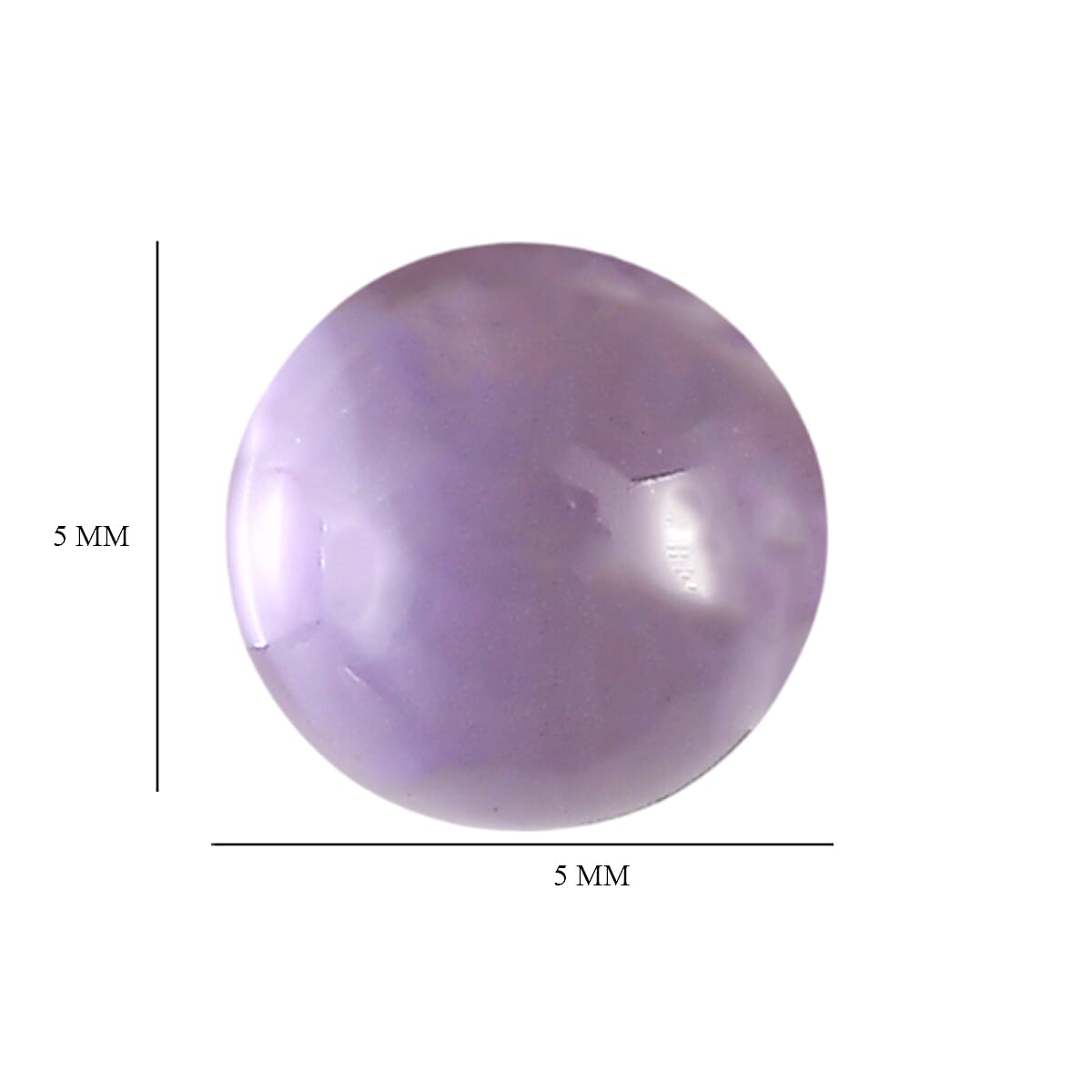 Set Of 6 Pink Amethyst Round 5 mm Gemstone, 3.51 Ct