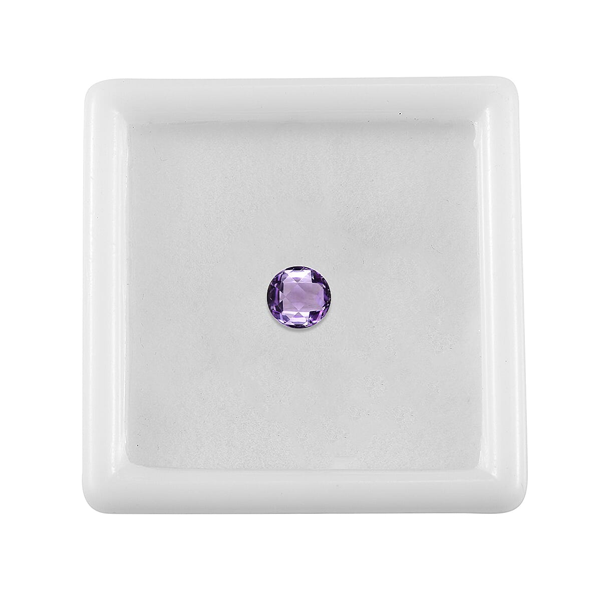 Pink Amethyst Round 6 mm Gemstone, 0.79 Ct