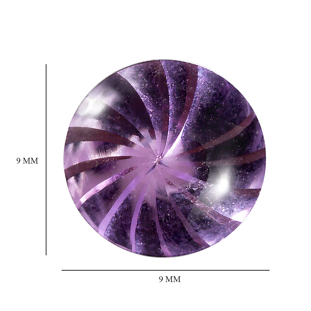 Pink Amethyst Round 9 mm Gemstone, 2.15 Ct