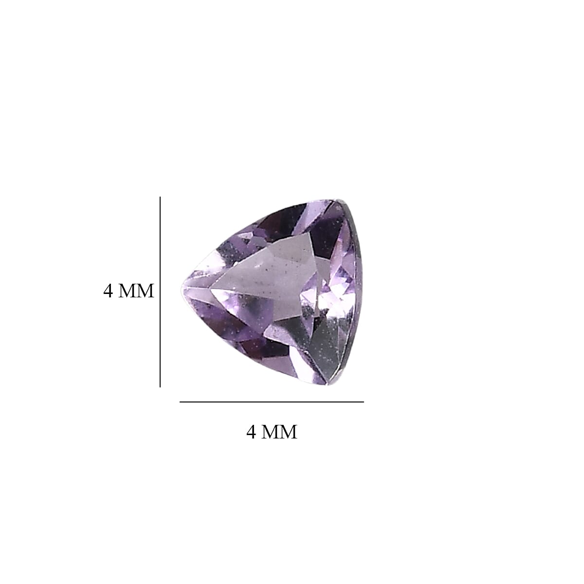 Set Of 8 Pink Amethyst Trillion 4 mm Gemstone, 1.59 Ct