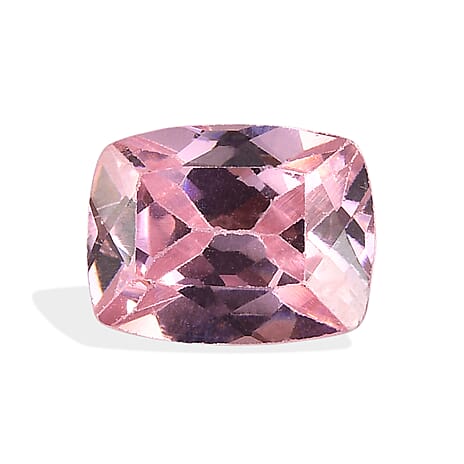 Pink Cubic Zirconia Cushion Cut 8X6 mm Gemstone, 2.28 Ct