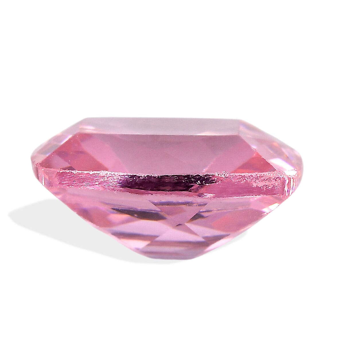 Pink Cubic Zirconia Cushion Cut 8X6 mm Gemstone, 2.28 Ct