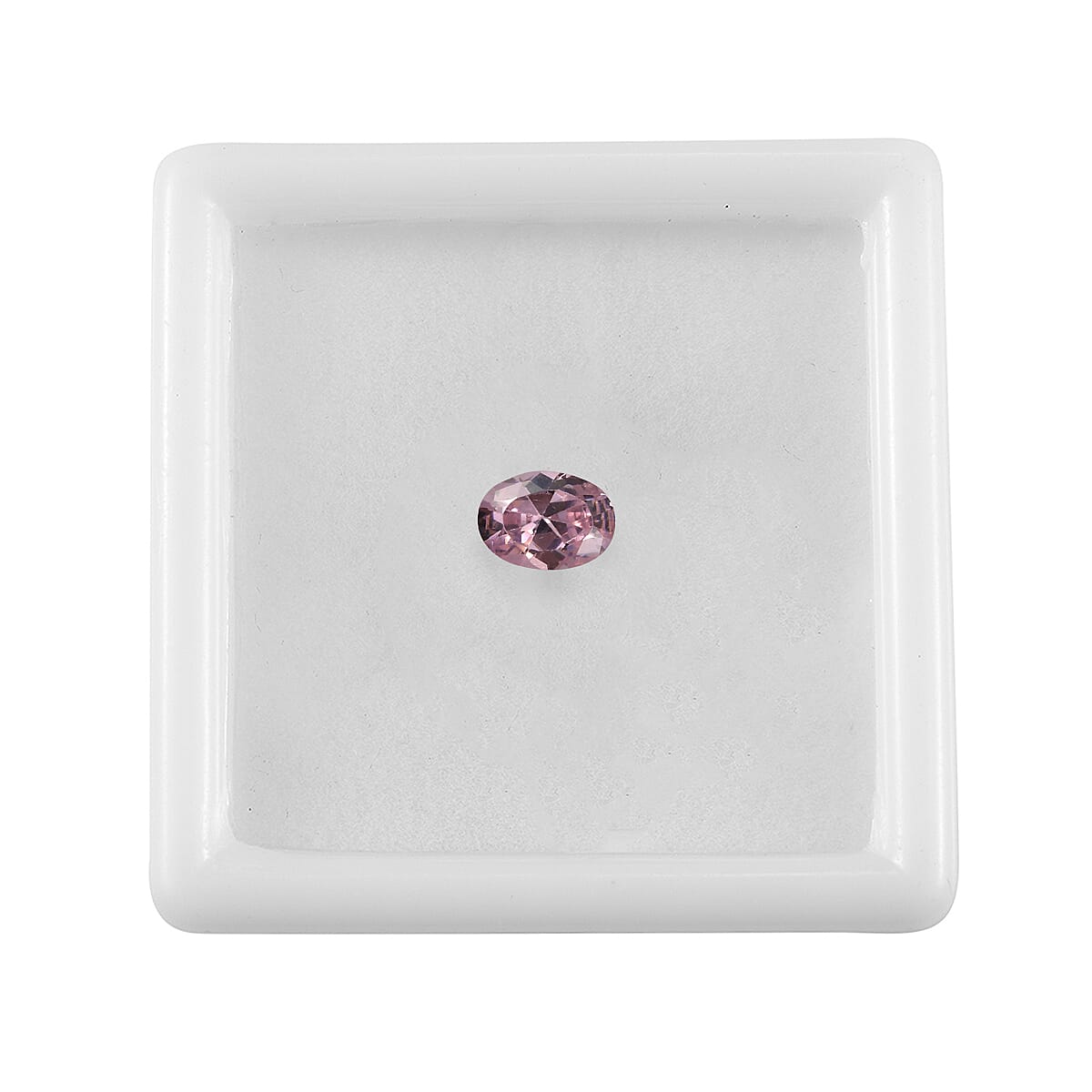 Pink Cubic Zirconia Oval Cut Cut 7X5 mm Gemstone, 1.15 Ct