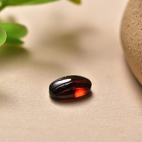 Red Garnet Oval Cut 9X5 mm Gemstone, 1.55 Ct