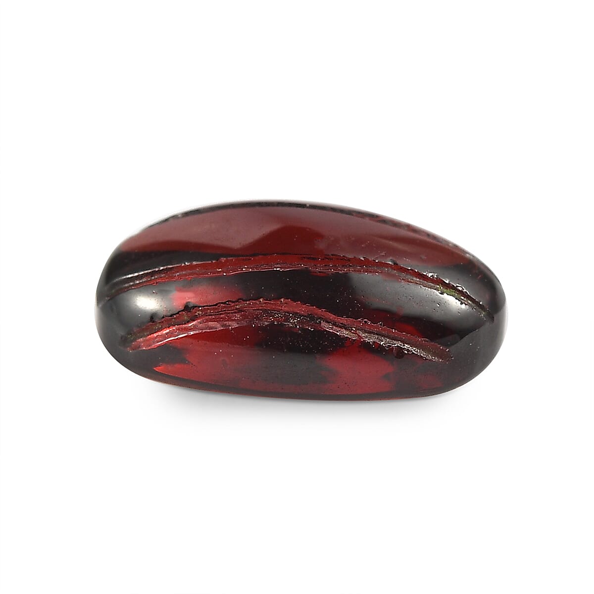 Red Garnet Oval Cut 9X5 mm Gemstone, 1.55 Ct
