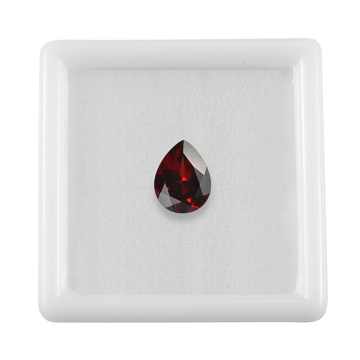 Red Garnet Pear 10X8 mm Gemstone, 2.56 Ct
