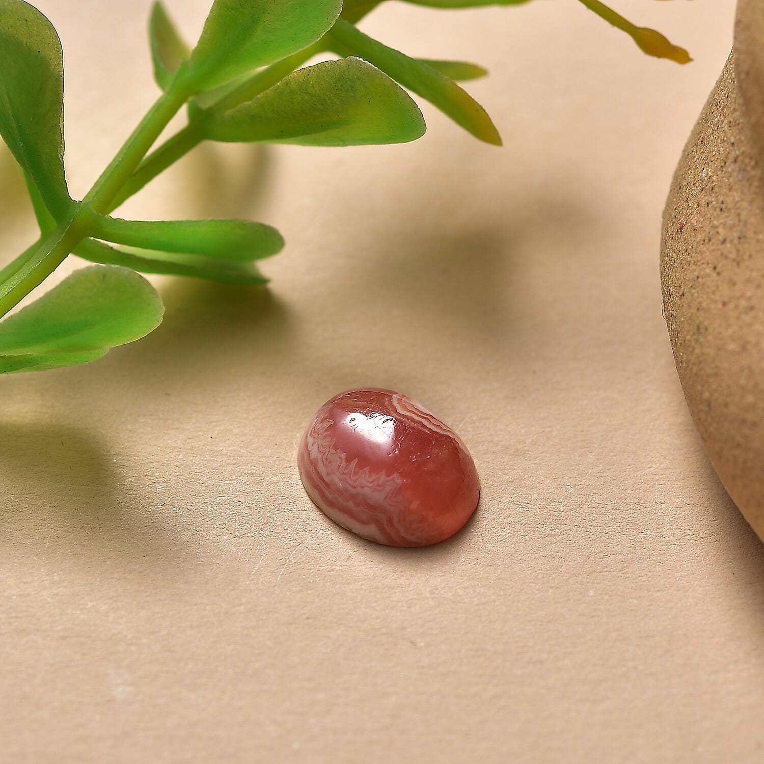 Rhodochrosite Oval Cut Cut 10X8 mm Gemstone, 2.65 Ct