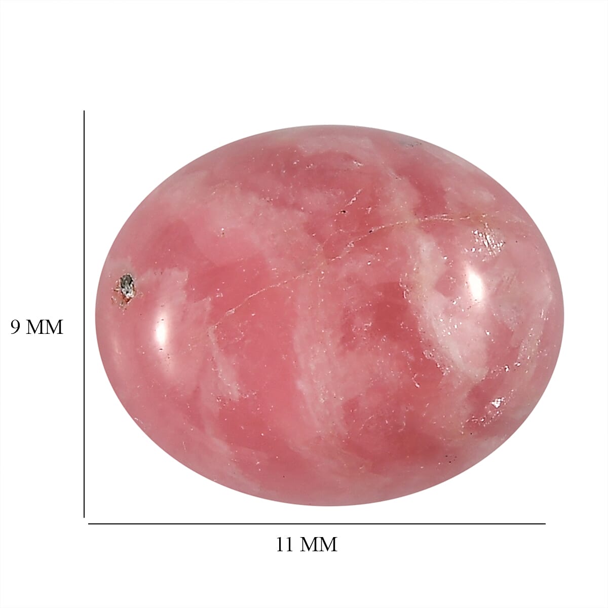Rhodochrosite Oval Cut Cut 11X9 mm Gemstone, 3.70 Ct