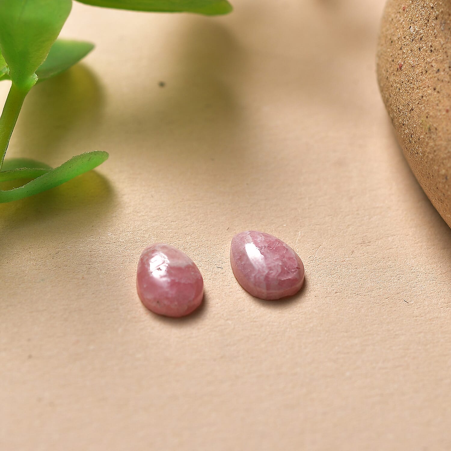 Rhodochrosite Pear 7X5 mm Gemstone, 1.65 Ct