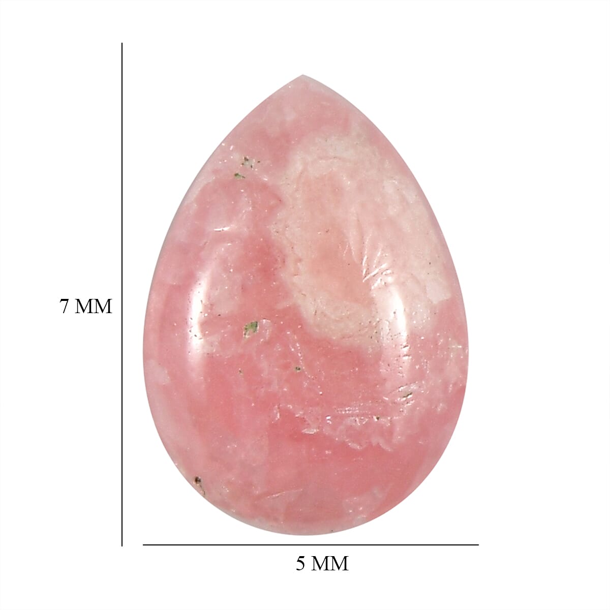 Rhodochrosite Pear 7X5 mm Gemstone, 1.65 Ct