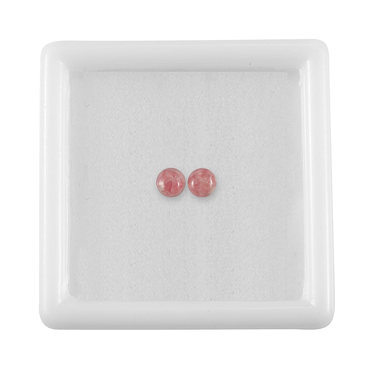 Set Of 2 Rhodochrosite Round 5 mm Gemstone, 0.92 Ct