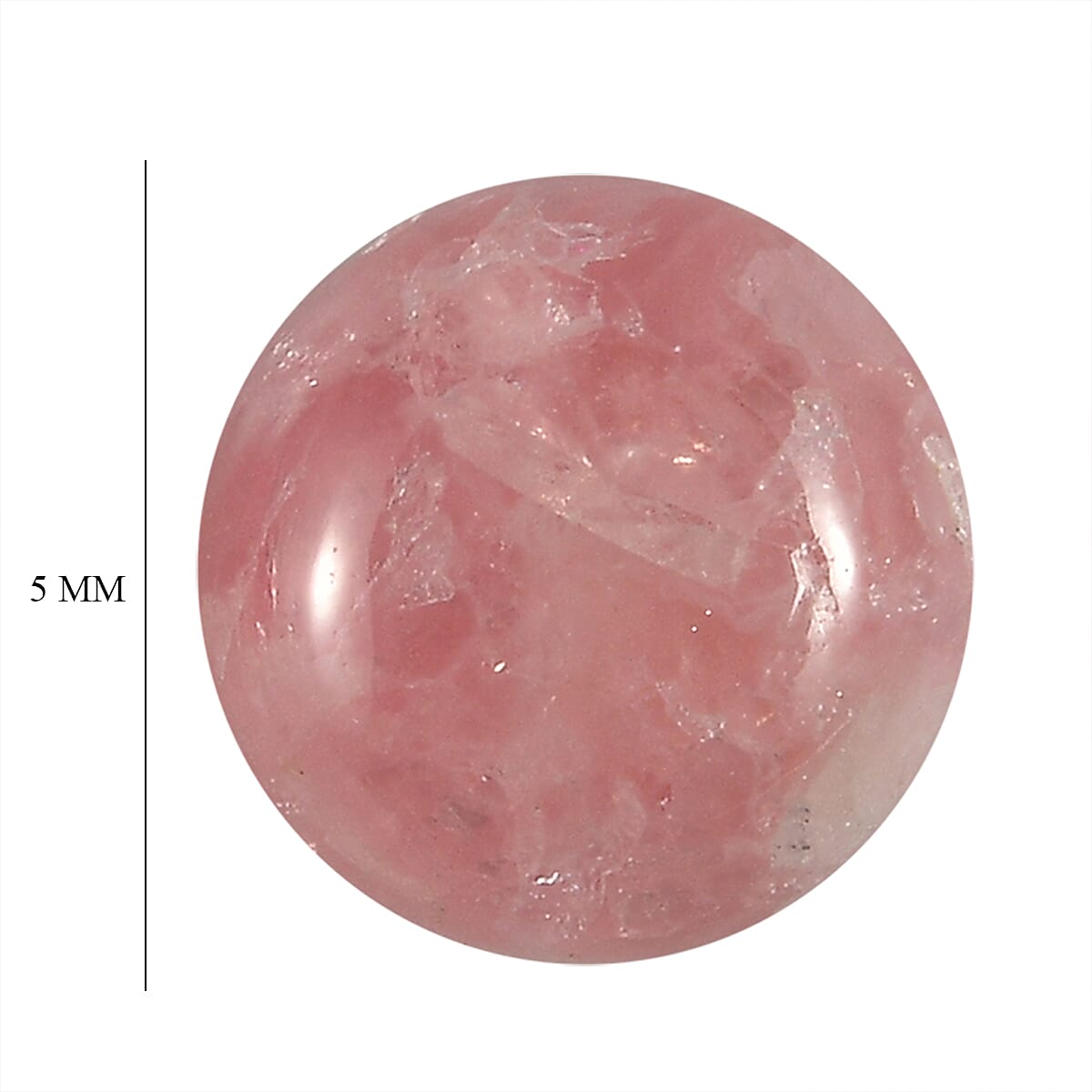 Set Of 2 Rhodochrosite Round 5 mm Gemstone, 0.92 Ct