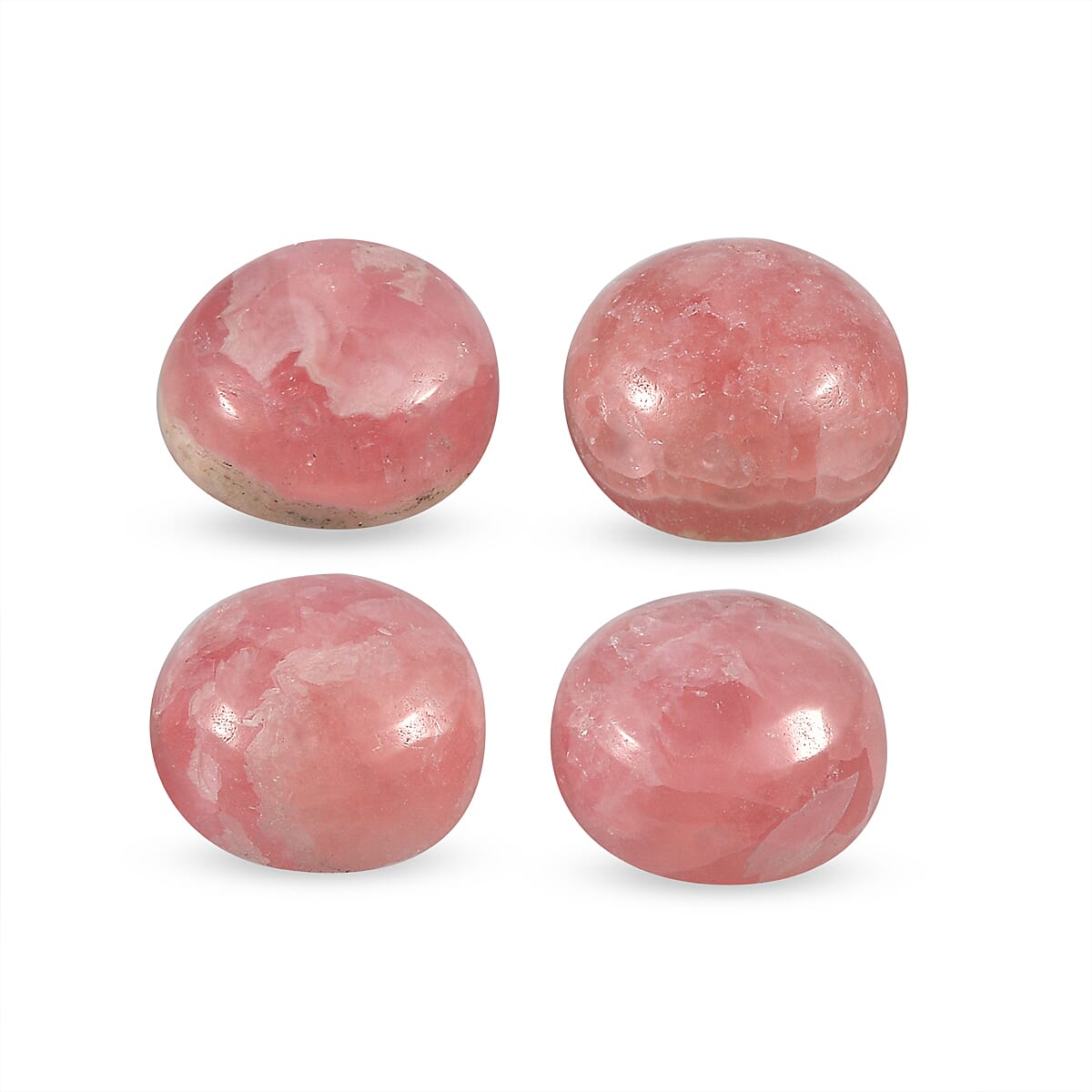 Set Of 4 Rhodochrosite Round 6 mm Gemstone, 4.59 Ct