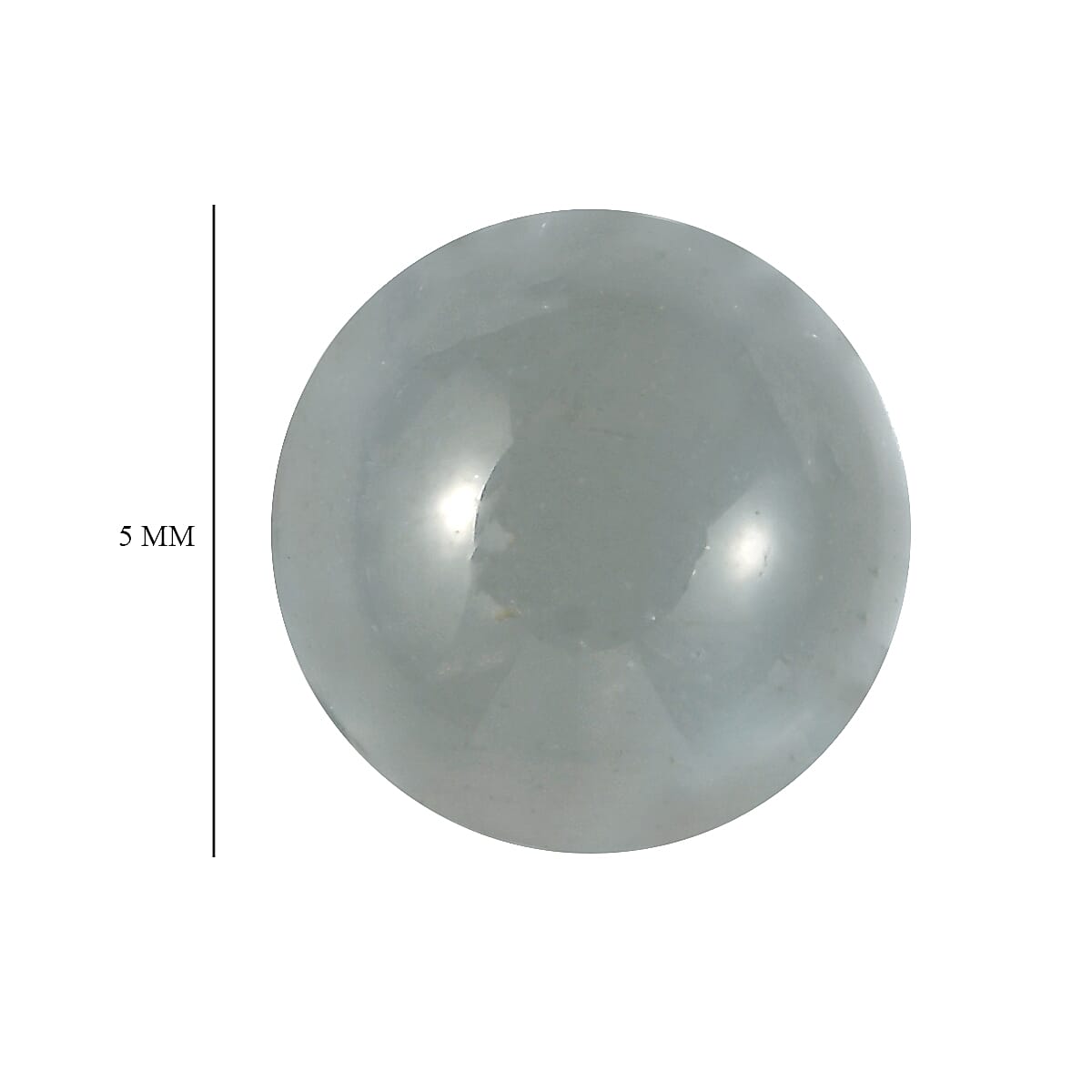 Skyblue Topaz Round 5 mm Gemstone, 0.65 Ct