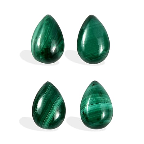Malachite Pear 6X4 mm Gemstone, 2.46 Ct