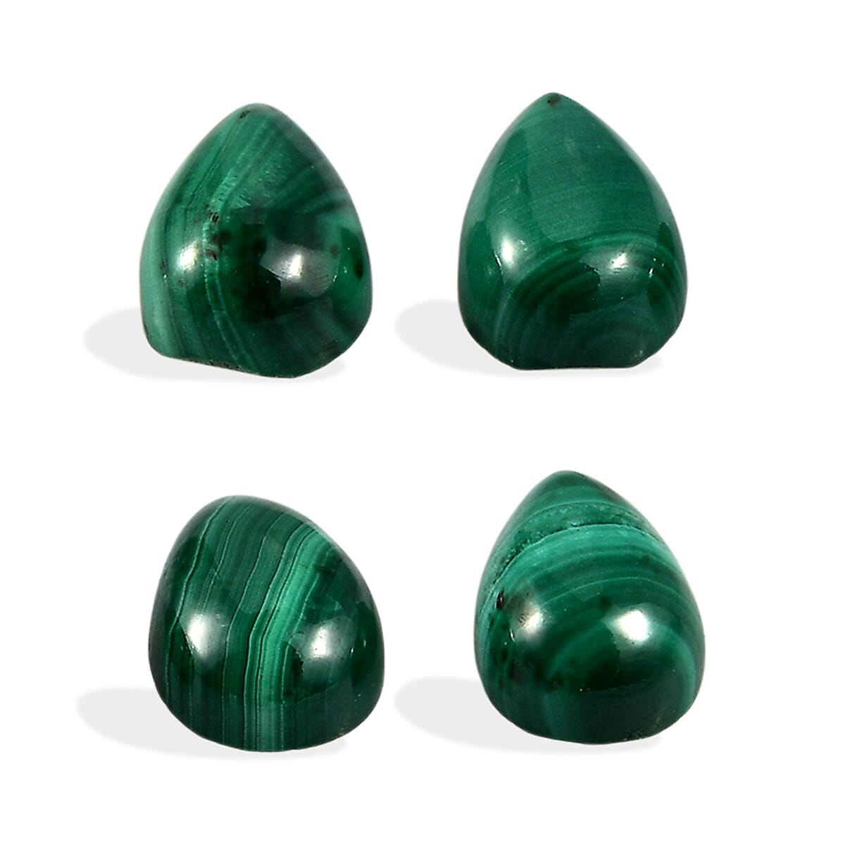 Malachite Pear 6X4 mm Gemstone, 2.46 Ct