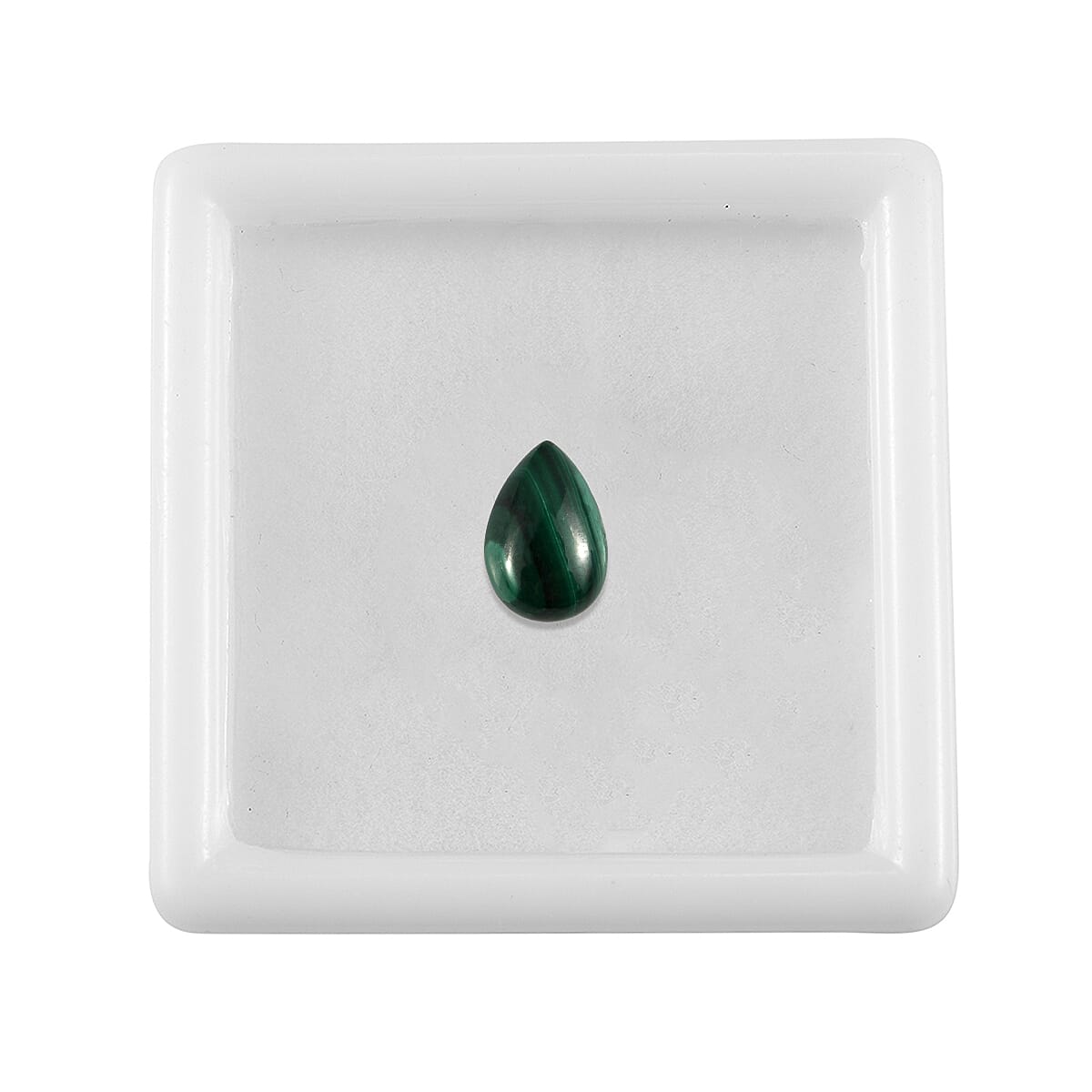 Malachite Pear 9X6 mm Gemstone, 1.31 Ct