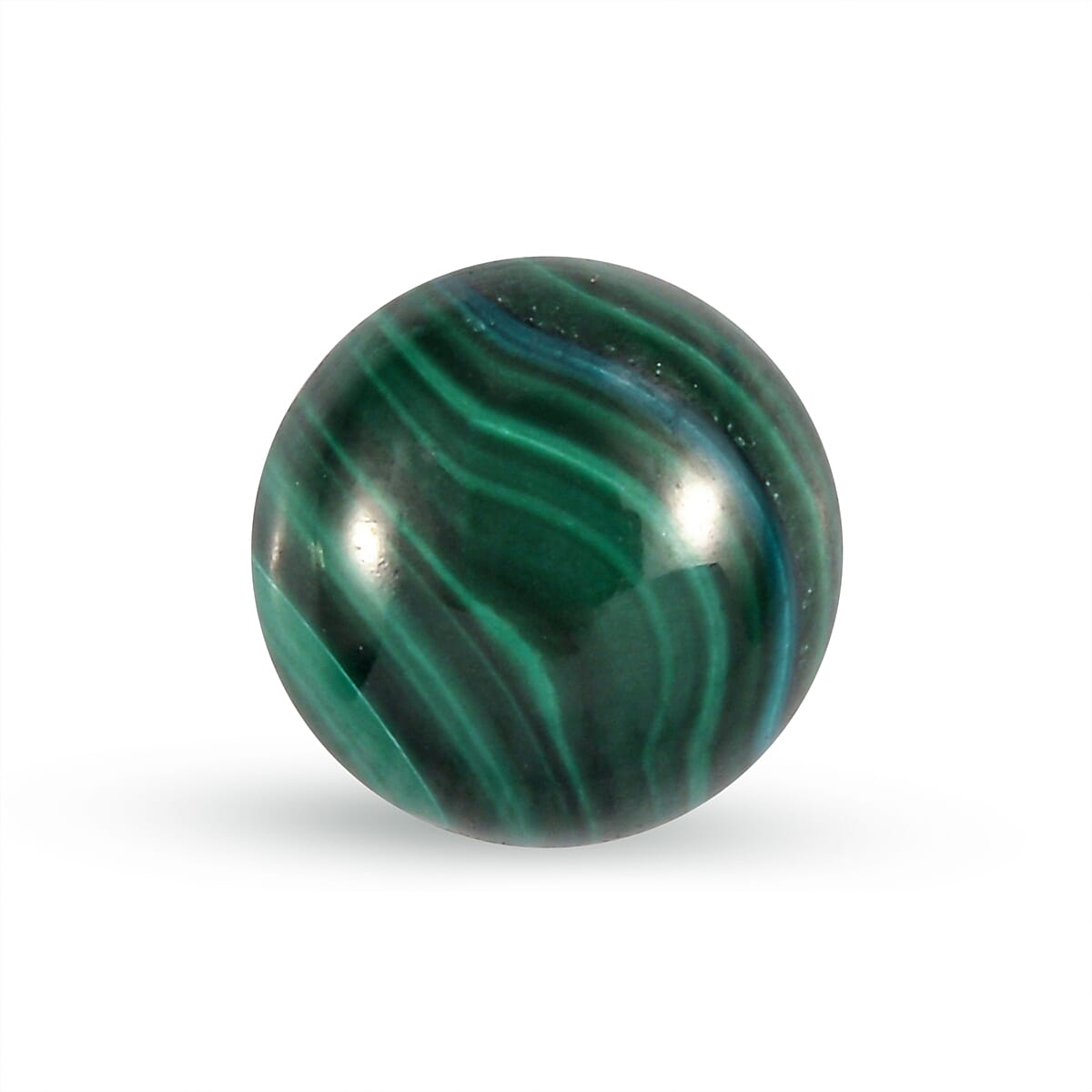 Malachite Round 8 mm Gemstone, 2.36 Ct