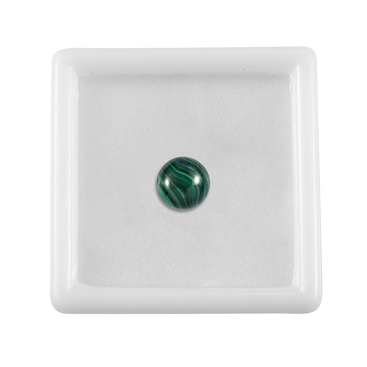Malachite Round 8 mm Gemstone, 2.36 Ct