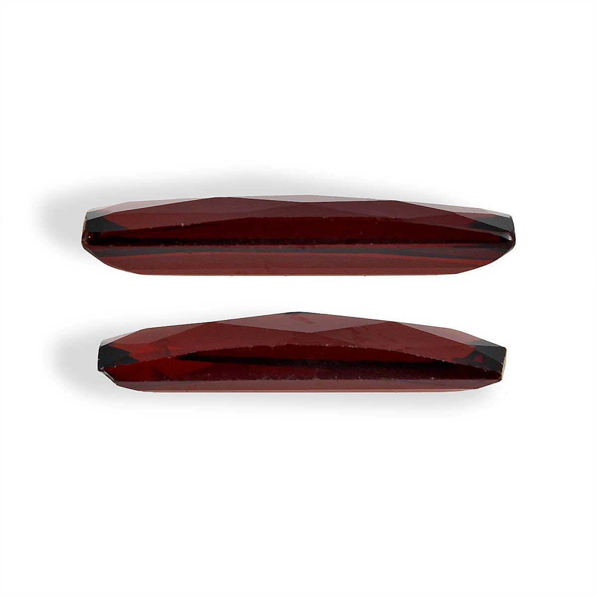 Set Of 2 Mozambique Garnet Baguette 12X3 mm Gemstone, 2.69 Ct
