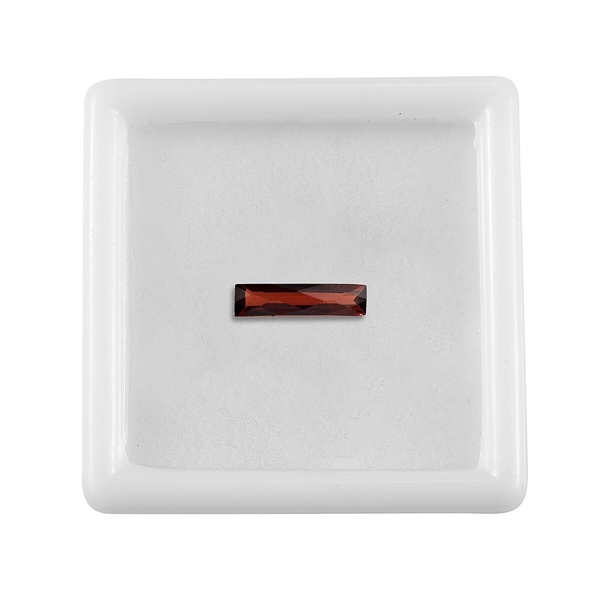 Mozambique Garnet Baguette 12X3 mm Gemstone, 1.20 Ct