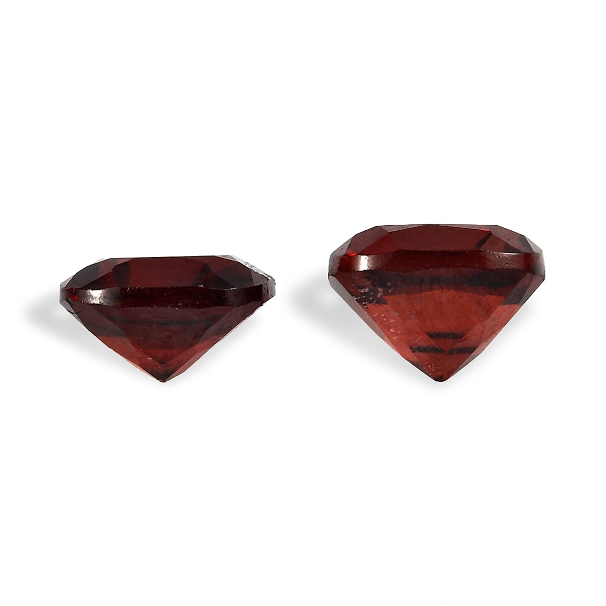 Set Of 2 Mozambique Garnet Cushion Cut 5X5 mm Gemstone, 1.20 Ct