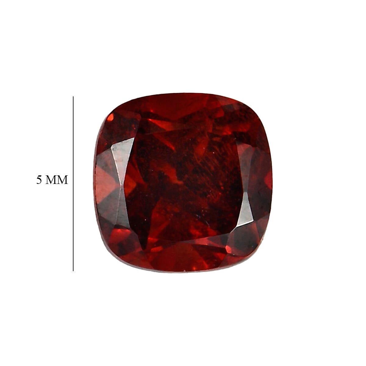 Set Of 2 Mozambique Garnet Cushion Cut 5X5 mm Gemstone, 1.20 Ct