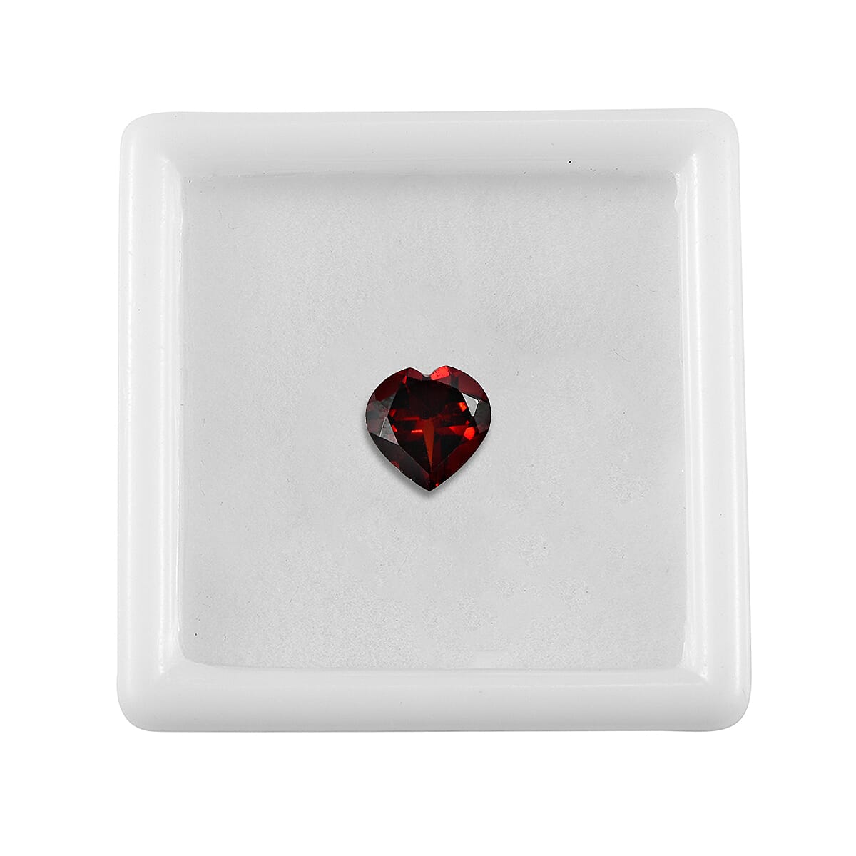Mozambique Garnet Heart 8 mm Gemstone, 1.80 Ct