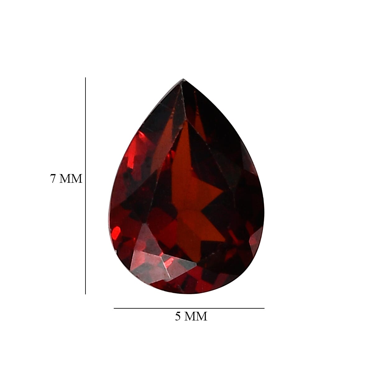 Set Of 2 Mozambique Garnet Pear 7X5 mm Gemstone, 1.75 Ct