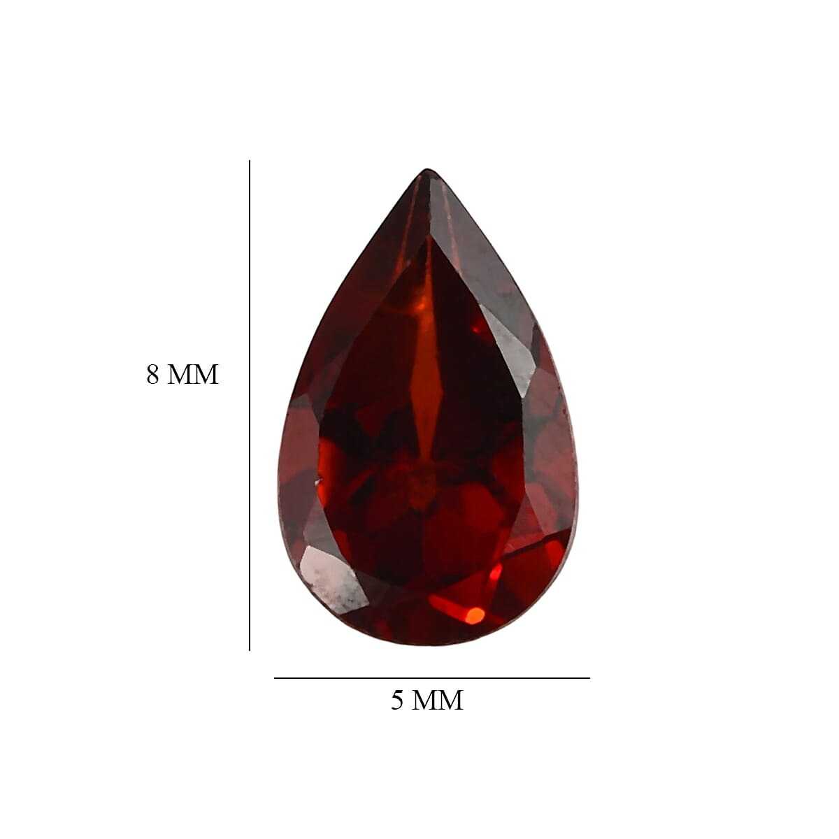 Set Of 2 Mozambique Garnet Pear 8X5 mm Gemstone, 2.08 Ct