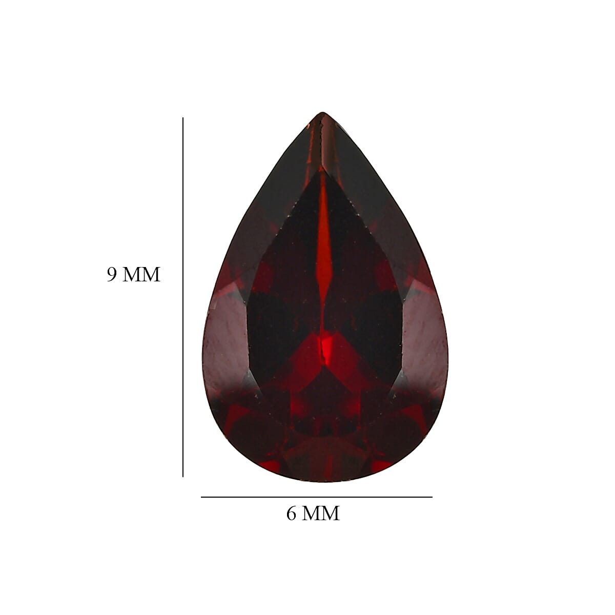 Mozambique Garnet Pear 9X6 mm Gemstone, 1.57 Ct